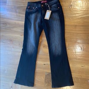 Black distressed jeans